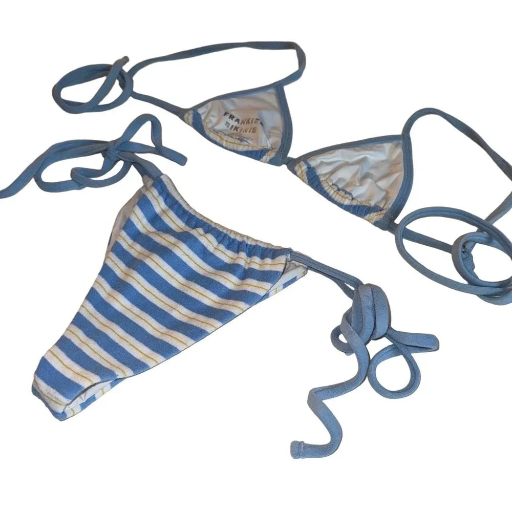 Frankies Bikinis Ashbury Stripe Bikini Set - Size S/M